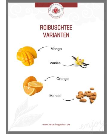  Lerbs & Hagedorn Lerbs & Hagedorn Kalahari Roibusch Peanut Tea with Chocolate Peels Delphiniums Lemongrass 1.5 kg (approx. 122 L) - Buy Online on GoSupps.com