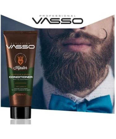 Vasso Mustache & Beard Conditioner 125ml - Nourishing Beard Care for Men - Buy Online on GoSupps.com