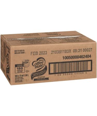 COFFEE-MATE Liquid Coffee Creamer Lactose Free French Vanilla Single Serve Portions No Refrigeration Pack of 180 x 11ml French Vanilla 1 Count (Pack of 180) - Buy Online on GoSupps.com