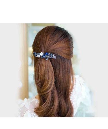 Buy Women's 5-Piece Retro Rhinestone Butterfly Hair Clips Set | Bridal Hair Accessories | International Shipping Available - Buy Online on GoSupps.com