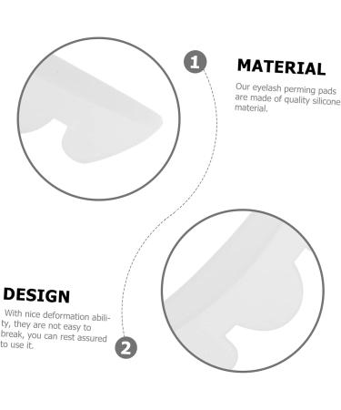 minkissy 5 Pairs Silicone Gasket Lash Tool Eyelash Perming Pads Silicone Eyelash Pad Eyelashes Grafting Gasket Eyelash Grafting Gasket White Silica Gel Fake Eyelashes Patch - Buy Online on GoSupps.com