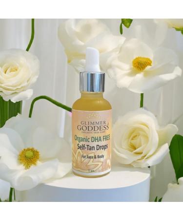 Glimmer Goddess Organic DHA FREE Tanning Drops for Face & Body 1 oz. - Buy Online on GoSupps.com