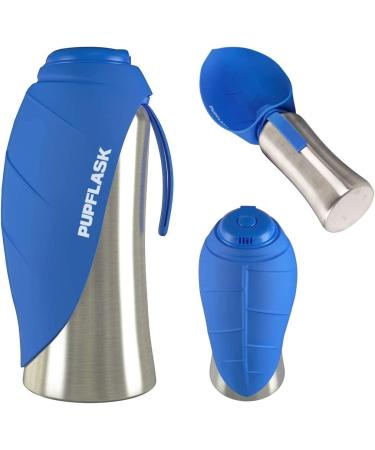 PupFlask Large Dog Water Bottle | 27 OZ Stainless Steel | Nebulas Blue | Leak Proof & Portable Dog Water Dispenser - Buy Online on GoSupps.com