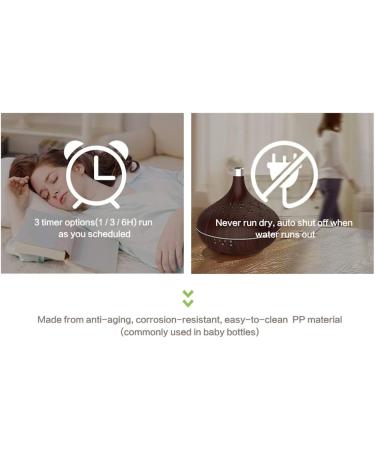 Aromatherapy Humidifier & Essential Oil Diffuser - Perfect Gift for Teens Adults & Seniors - Wood Grain Design - Buy Online on GoSupps.com