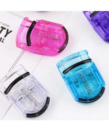 Lash Makeup Tool with Refill Pad Portable Fashion Eyelash Curler Small Plastic Beauty Multicolor Portable Curler for Travel - Buy Online on GoSupps.com