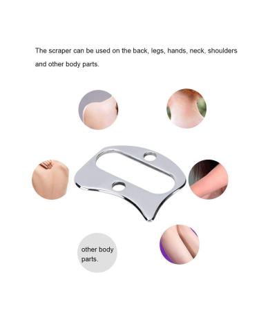 Premium Stainless Steel Gua Sha Board | Pain Relief Body Scraper Plate | Effective Massage Tool for Relaxation - Buy Online on GoSupps.com