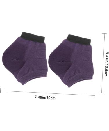 minkissy 15 Pairs Moisturizing Socks Foot Softening Socks Heel Protector Heel Cushions Silicone Heel Socks Dry Feet Foot Protectors for Feet Ankle Socks Spa Silicone Purple Anti Slip Socks - Buy Online on GoSupps.com