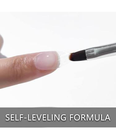 Builder Gel Lofuanna 15ml - Clear Self-Leveling Nail Thickening Solution with Nail Art Brush & File - Strengthen & Sculpt Natural Nails at Home & Professional Salon - Buy Online on GoSupps.com