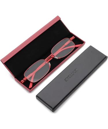 IEYELUUK Portable Reading Glasses 2 Pack - Thin Anti Blue Light Pocket Specs - 1 Black + 1 Red 2.5x for International Shipping - Buy Online on GoSupps.com