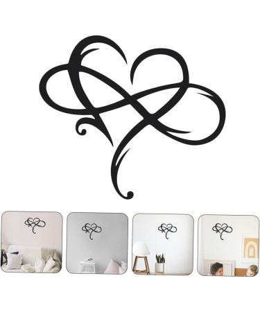 Cabilock 1pc Iron Pendant Plaque Heart Wall Decor Rustic Home Decor Room Loving Heart Shaped Pendant Black 40.00X33.00X0.20CM - Buy Online on GoSupps.com
