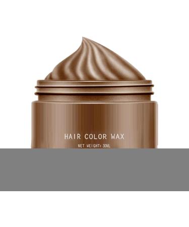 Nuyhadds Temporary Hair Color Wax 30ml Temporary Color Washable Color Mud Styling Cream for Teenagers Festivals Parties Cosplay Brown D - Buy Online on GoSupps.com