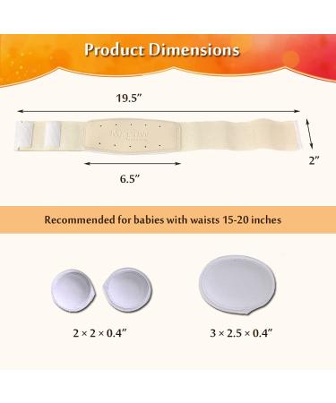 Adjustable Infant Umbilical Hernia Belt - Baby Belly Support Band & Abdominal Binder - Buy Online on GoSupps.com