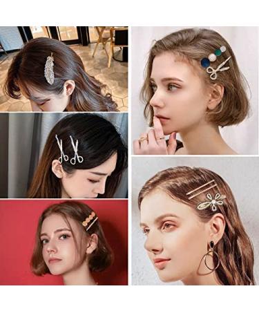 RAUIMOUR 18pcs Women's Hair Clip Set - Crystal Beads, Rhinestone Starfish, Feather, Acrylic, Geometric Heart Barrettes - Trendy Hair Accessories for Girls - Styling Tools Type B - Buy Online on GoSupps.com