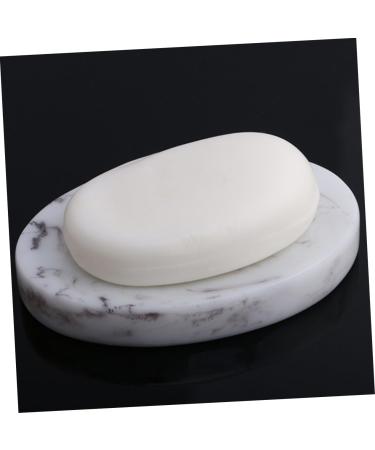 Ciieeo 4 Pcs Marble Soap Dish Soap Container Reusable Soap Dish Shower Soap Dish Oval Soap Dish Hand Soap Holder Toilet Soap Holder Bathroom Soap Dish Storage Rack Resin Multifunction Light Greyx2pcs 12.00X8.30X1.80CMx2pcs - Buy Online on GoSupps.com