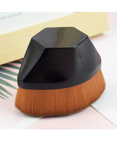 Foundation Makeup Brush | Kabuki Face Blush Liquid Powder Flat Top Brush for Blending Liquid Cream Flawless Powder Cosmetics with1 Protective Case(Black 1pc) - Buy Online on GoSupps.com