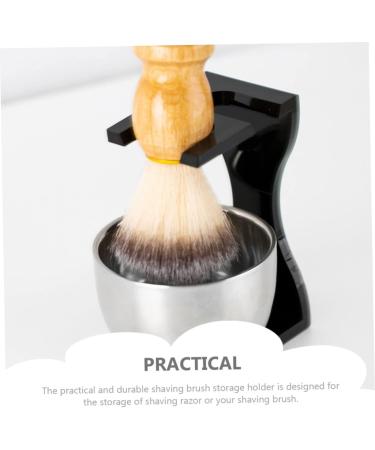 PopetPop 4-Piece Razor Brush and Stand Set - Acrylic Safety Razor Holder for Men | International Shipping - Buy Online on GoSupps.com