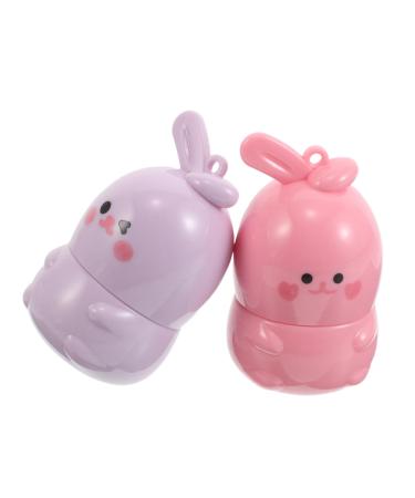 KAILIKETIY 2Pcs Cute Lip Balm Bunny Design Color Changing Moisturizing Lipstick Moisturizing Lip Care for Women Birthday Christmas Party Favors