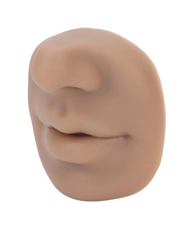 Realistic 3D Silicone Nose Mouth Model for Display - Flexible Acupuncture & Piercing Practice | Reusable 3 Colors Available - Buy Online on GoSupps.com