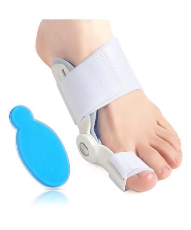 VIEEL Orthopedic Bunion Corrector - Adjustable Hammer Toe Straightener for Men and Women - Breathable Relief Protector Brace Kit - White+Blue - 5.7*5.7inch - Buy Online on GoSupps.com
