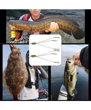 Alabama Rig Umbrella for Bass Fishing - 3 Arm Swim Baits Lures Bait Kit | Freshwater Trout Salmon - 2 Pcs Black Blue - Buy Online on GoSupps.com