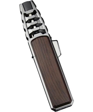 Jet Torch Butane Lighter Windproof Blue Flame Lighter Windproof Refillable Butane Lighter Adjustable Flame Lighter for Cigars Grill BBQ Candles Gifts.(A) - Buy Online on GoSupps.com