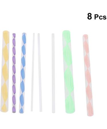 SUPVOX 8pcs Dotting Rods Acrylic Twist Sticks Wax Pencil Manicure Nail Art Tool - Buy Online on GoSupps.com