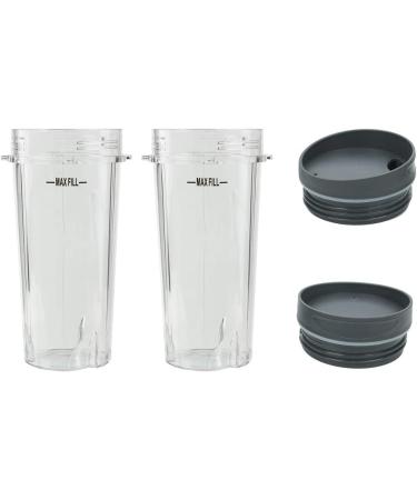 Ninja Blender Cups - 16oz with Sip Lids | Compatible with Nutri Ninja Auto IQ Series - Buy Online on GoSupps.com