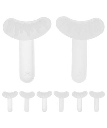 FRCOLOR 5 Pairs Lower Lash Stamp Waterproof Sweatproof Silicone Eyelash Stamps False Lower Eyelash Reusable Bottom Lashes Stamps Quick Eye Makeup Tool