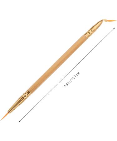 Didiseaon 1pcs Double Ended Eyeliner Brush Eyeliner Pencil Cosmetic Eyeliner Straight Bent Angled Brush - Buy Online on GoSupps.com