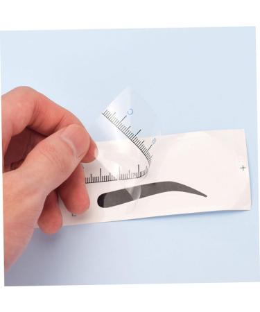 MAGICLULU 50pcs Women Stamp Template Rulers Sticker Ruler for Stencil Stencils Diy Eyebrow Tool Brow Shaping 18.00X3.80X0.10CM Blue - Buy Online on GoSupps.com