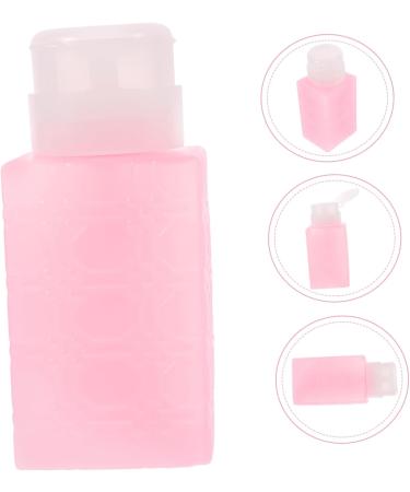 BIUDECO Nail Polish Remover Pump Nail Polish Remover Makeup Remover Container Makeup Remover Pump Bottle Push down Pump Bottle 6x5x13cm Pink - Buy Online on GoSupps.com