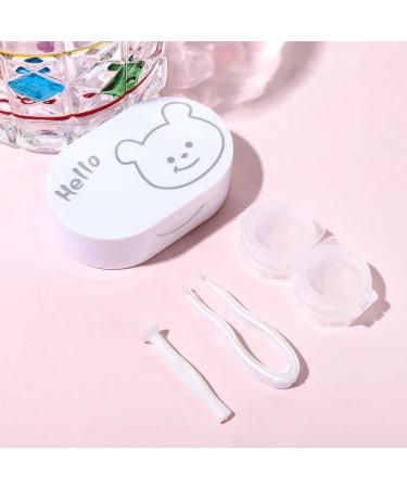 5 Pack Contact Lens Cases - 4 In 1 Travel Box with Mirror & Tweezers for Outdoor & Daily Use - Buy Online on GoSupps.com