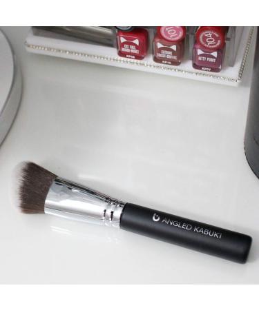 Angled Kabuki Blush & Mini Eyeshadow Brush Set - Beauty Junkees | Soft Synthetic Bristles for Perfect Makeup Application | Cruelty-Free - Buy Online on GoSupps.com