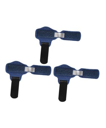 Healvian 3pcs Toe Strap Thumb Splint Retainer Holder Finger Splint Mallet Hammer Toe Splint Finger Support Big Toe Straightener Finger Fixing Strap Toe Sprain Support Strap Blue Manual Blue 11.5X2.5CM