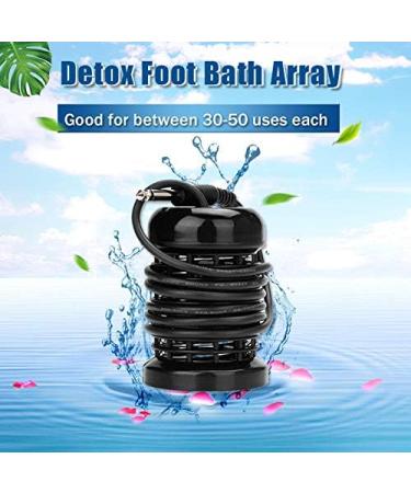 Vitaciti 10 Round Black Detox Foot Bath Arrays - Stainless Steel Ionic Cleansing Accessory - Buy Online on GoSupps.com