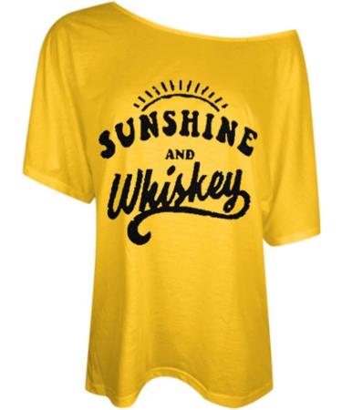 Shop Ppanguding Women's Off Shoulder Rainbow T-Shirt - Summer Graphic Print Blouse in Gelb - Trendy Short Sleeve Tops - Buy Online on GoSupps.com