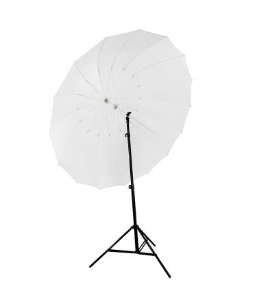 Neewer 72"/185cm White Diffusion Parabolic Umbrella 16 Fiberglass Rib 7mm Shaft, includes Portable Carrying Bag 72" White Translucent