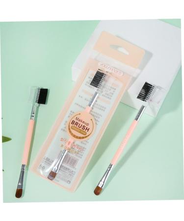1 Double Ended Brow Brush Eyelash Brush Concealer professional cosmetics brush Double-headed Eyeshadow Brush eyelash comb Eyeshadow Makeup Brush Miss major applicator - Buy Online on GoSupps.com
