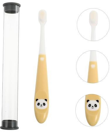 Minkissy Panda Toothbrush for Kids - Contoured Silicone Brush Baby Toothbrush Toothbrush Holders & Accessories - Buy Online on GoSupps.com
