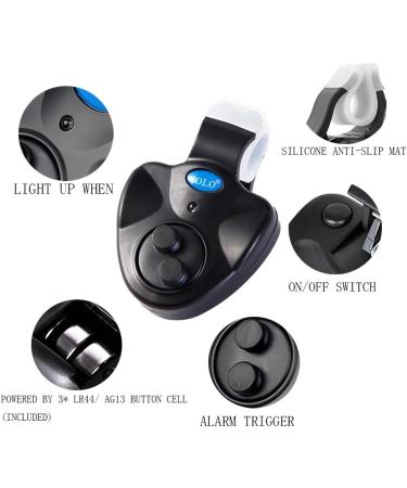 CEWROM Electronic Bite Indicator - Sensitive Fishing Rod Vibration Alert | Ultimate Fishing Accessories for Accurate Bite Detection - Buy Online on GoSupps.com