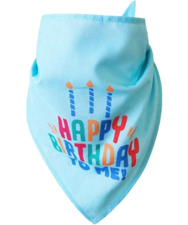 Ushang Pet Birthday Party Set - Blue Cat Happy Birthday Hat with Candles & Bandana Scarfs | Cat Birthday Supplies & Decorations - Buy Online on GoSupps.com