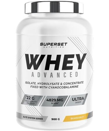 Superset Nutrition | Muscle Shaping Program - 100% Whey Protein Advanced 900g Banana Split - Bcaa Hardcore Cola | Achieves a shaped toned physique in 4 weeks. - Buy Online on GoSupps.com