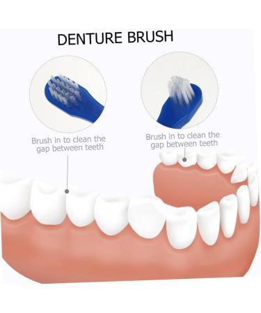 Shop TOVINANNA 16 STK Double-Headed Toothbrush & Denture Cleaning Tools | Best False Teeth Care - Buy Online on GoSupps.com