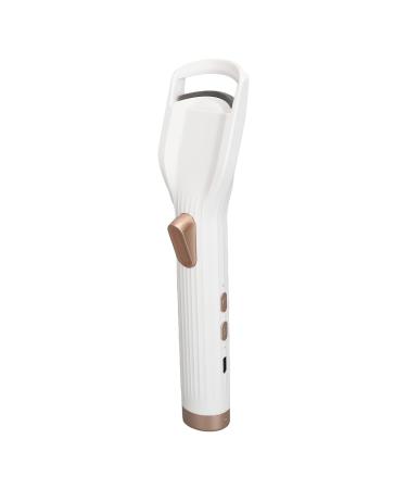 Qukaim Electric Eyelash Curler Electric Heated Eyelash Curler Rechargeable 2 in 1 Lash Curling Device Long Lasting Heating Soft Silicone Drying Black
