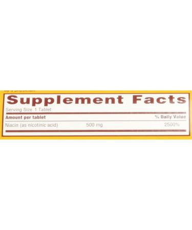 Rugby Niacin 500mg - 1000 Tablets | High-Quality Niacin Supplement - Buy Online on GoSupps.com