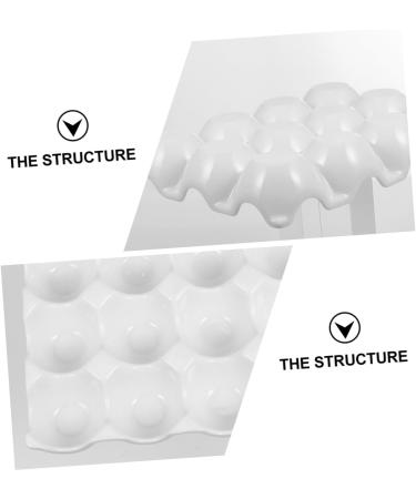 12 Egg Tray Food Tray Fridge Refrigerator Ceramic Egg Keeper Ceramic Egg Holder Bracket Ceramics - Buy Online on GoSupps.com