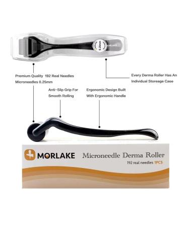 Morlake 2 Pack Microneedle Derma Roller 0.25mm for Face & Body Skin Care - Individual Needles for Effective Microneedling - Buy Online on GoSupps.com
