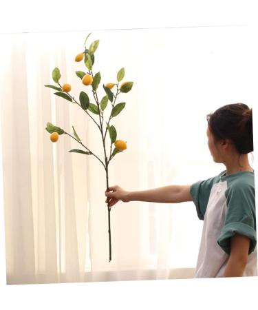 Zerodeko 1pc Lemons Decor Artificial Flowers Bouquet Faux Plant Diy Plants Picks Imitation Lemon Branches Short Branch Lemon Fruit Ornament Photo Lemon Plants Props Household Vase - Buy Online on GoSupps.com