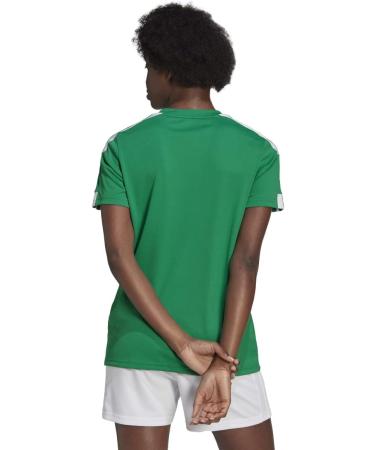 Adidas Women's Squad 21 JSY W T-Shirt - L Teagrn/White | Shop Now for International Shipping - Buy Online on GoSupps.com