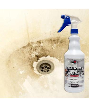 DU-MOST Soap Scum & Hard Water Stain Remover - High Foaming Acid Cleaner for Kitchen & Bathroom | 32 Oz Limescale & Soap Residue Solution - Buy Online on GoSupps.com